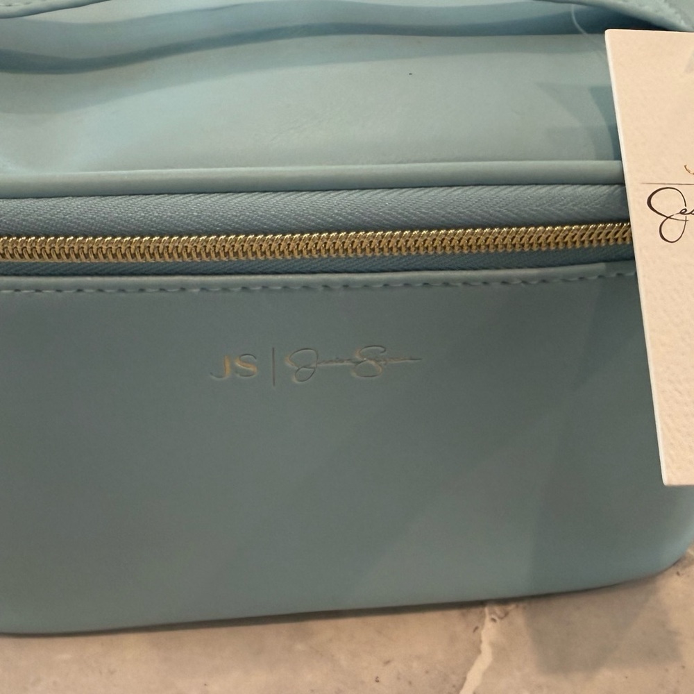 Jessica Simpson Light Blue train travel Bag